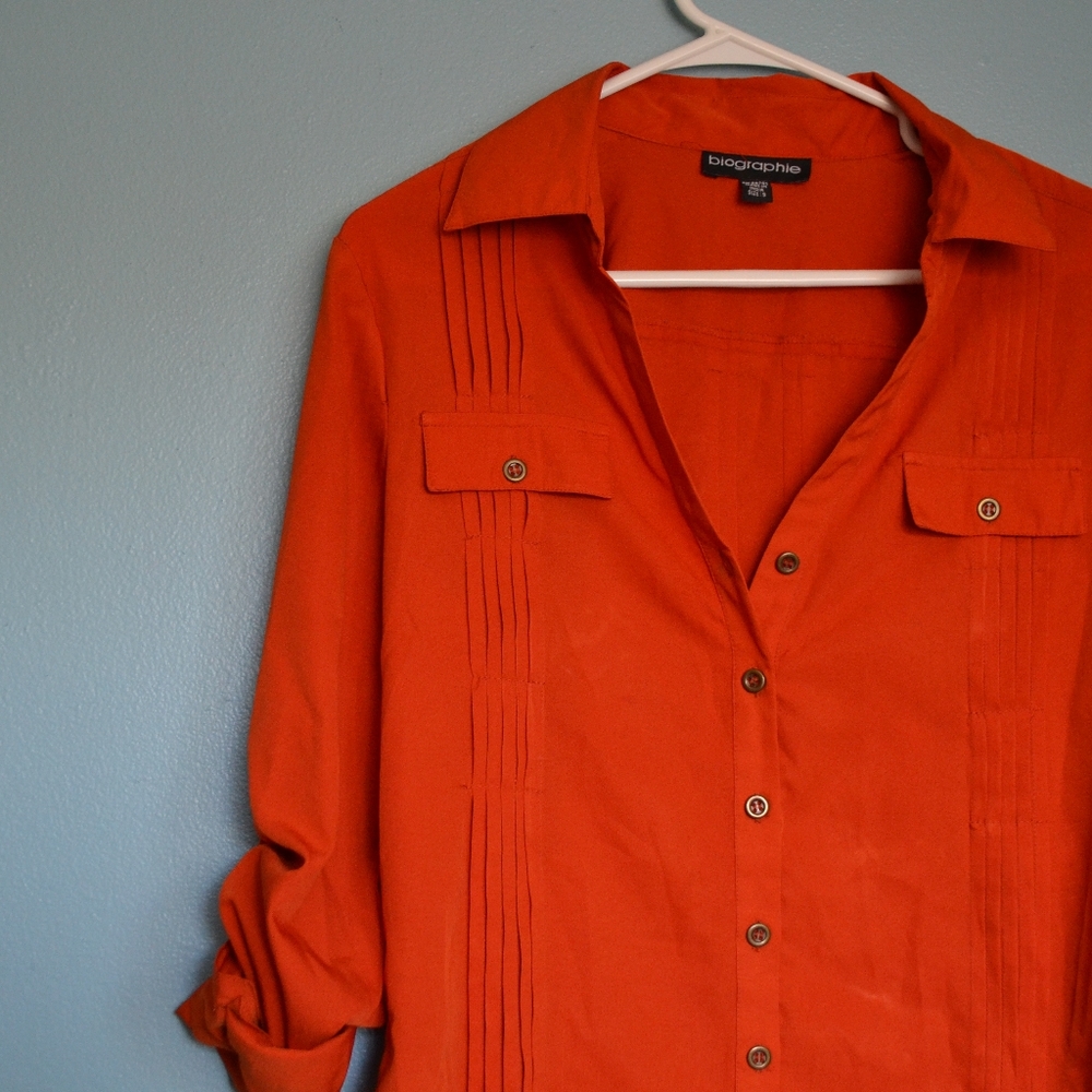 Burnt Orange Button Down